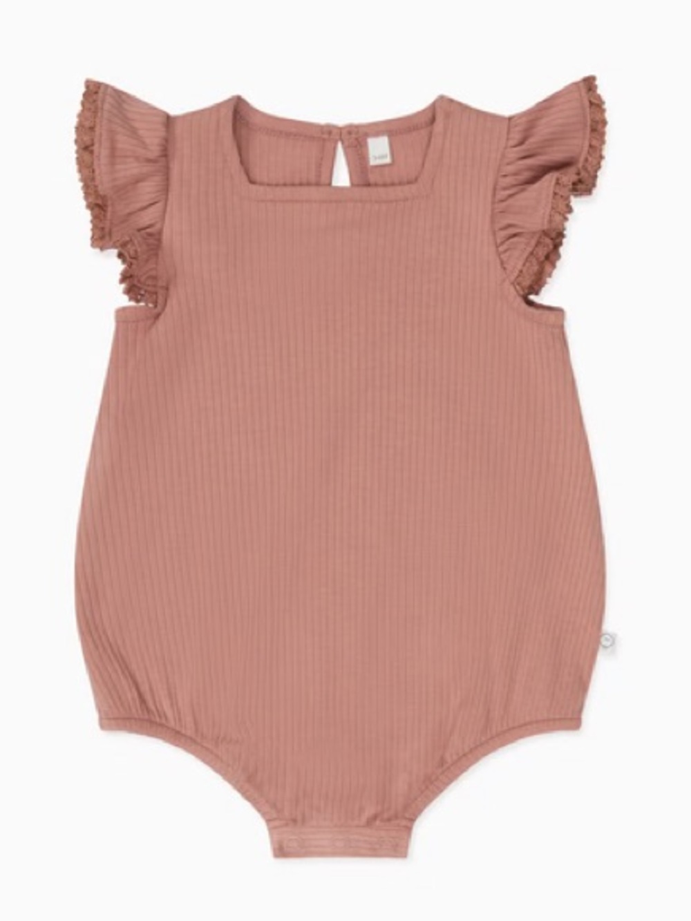 Rose Frilled Ribbed Bloomer by Baby Mori